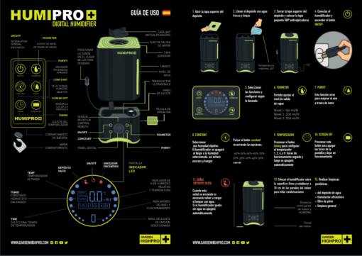 Humidificador Humipro 4 litros [Garden High Pro]