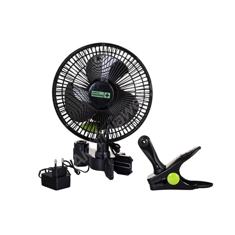 thumbnail: Grow Ventilator Met Clip – Oscillerende 2-Snelheden Kweekventilator 20W