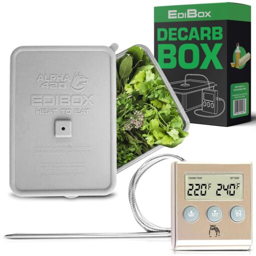 Descarboxilador con sonda y termómetro para horno