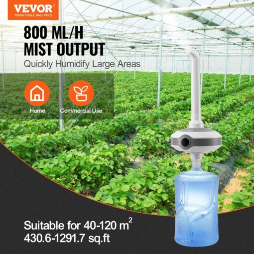 Humidificador Vevor para Salas, invernaderos, Cultivo Indoor