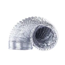 Ducto Caño Flexible Aluminio 4'' 100mm Aire Portátil X 5 Mts